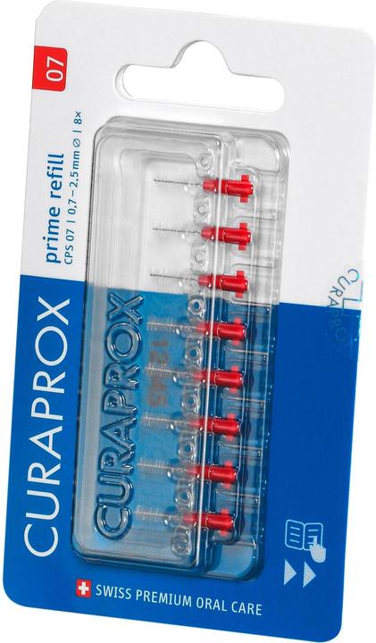 Actual product image Curaprox CPS 07 refill interdental brushes (8 x, 2.50 mm)
