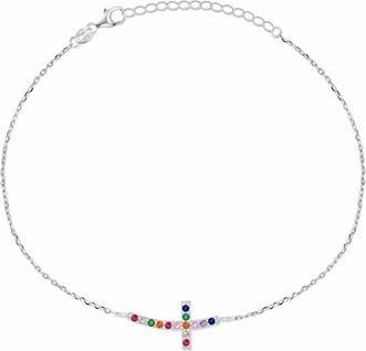 Brilio Silver - Charming silver bracelet with colored zircons Infinity BR42WRBW