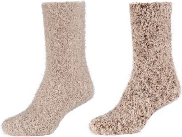 Camano Cosy Feather Popcorn Kuschelsocken (2er Pack, 35 - 38)