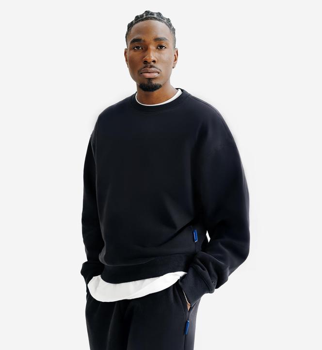Actual product image Decathlon Sweatshirt Herren Oversized Rundhals - schwarz (XL)