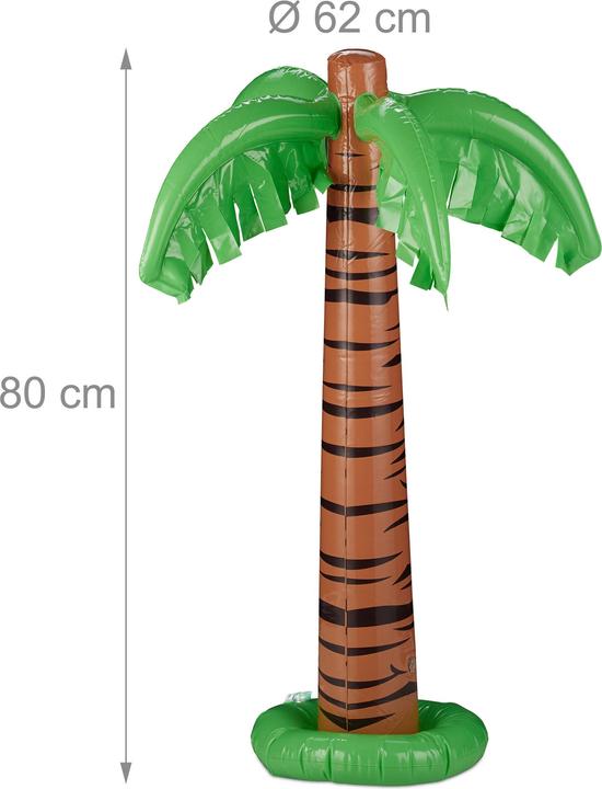 Produktbild Relaxdays 3x aufblasbare Palme