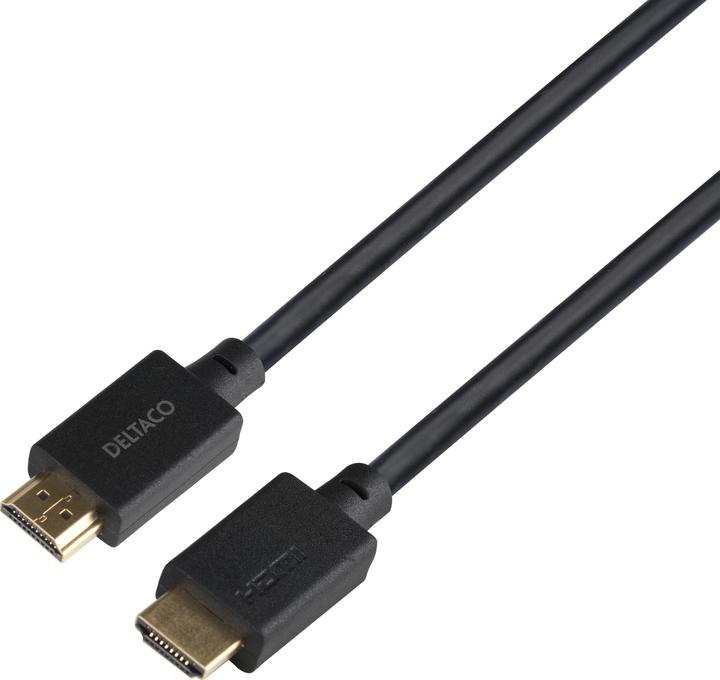Actual product image Deltaco ULTRA High Speed HDMI-cable 48Gbps 2m black (2 m, HDMI)