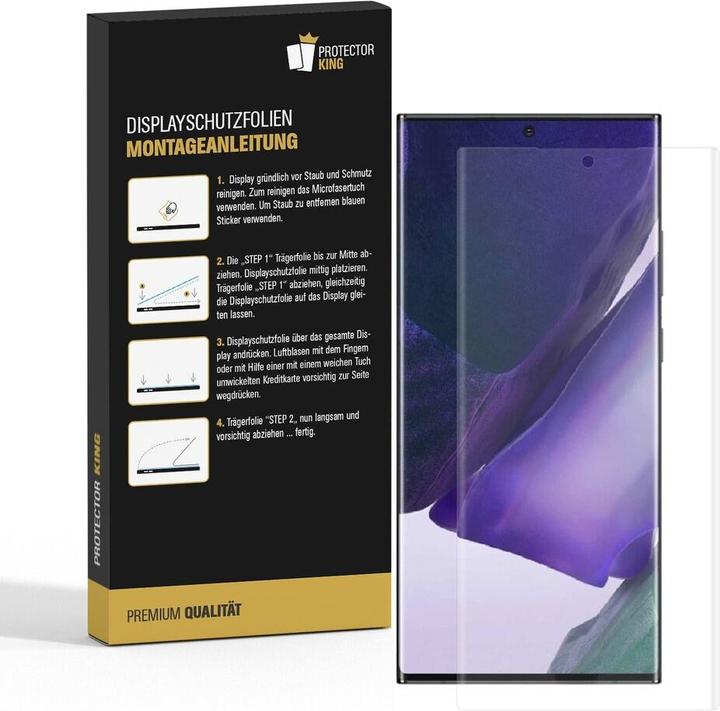 Actual product image Protectorking 3x premium screen protector 3D CLEAR (3 Piece, Samsung Galaxy Note 20 Ultra)