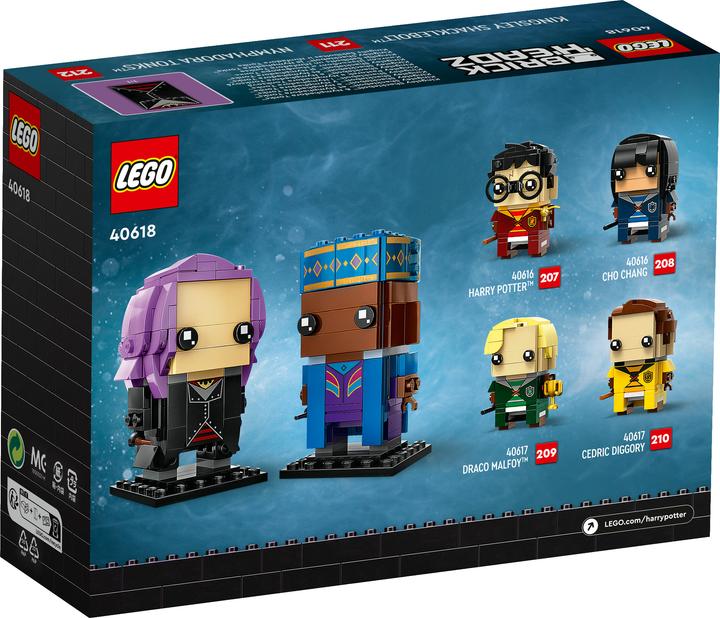 Actual product image LEGO BrickHeadz - Kingsley Shacklebolt & Nymphadora Tonks (40618, LEGO Harry Potter, LEGO Rare Sets)