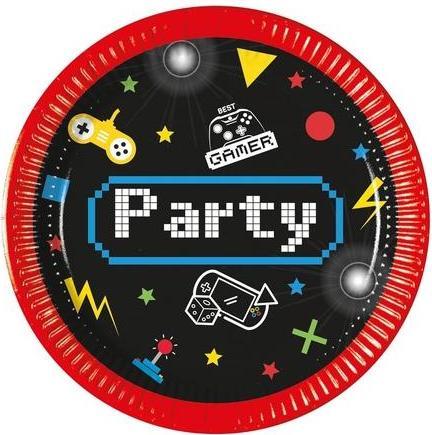 Produktbild Procos Gaming Party Pappteller 20 cm 8 Stk (8 x)