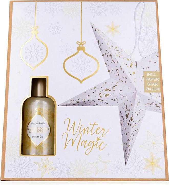 Image du produit Accentra Coffret cadeau WINTER MAGIC en boîte cadeau avec étoile décorative à suspendre (Set soin capillaire)
