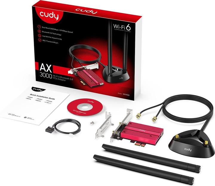 Produktbild Cudy WE4000 network card Internal WLAN / Bluetooth (Mini PCI Express)