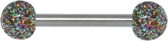 Bijouteria Zungenpiercing (Acrylglas, Chirurgenstahl 316L)