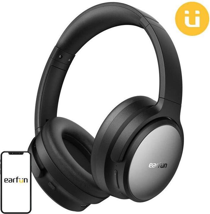 Produktbild EarFun Tune Pro Wireless Headphones (black) (ANC, 120 h, Kabellos)