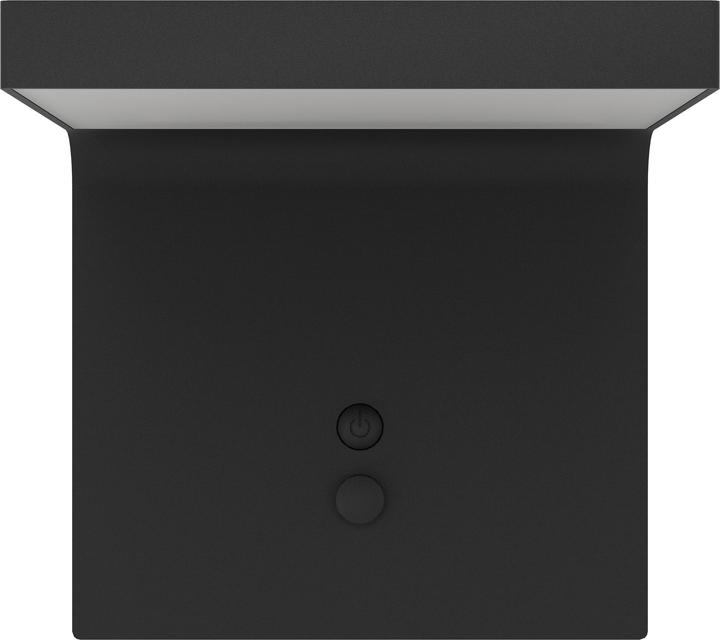 Produktbild EGLO Leuchten Wandleuchte SPIANTE Solar, 6W, Sensor, Schwarz, Dimmbar (800 lm, IP44)