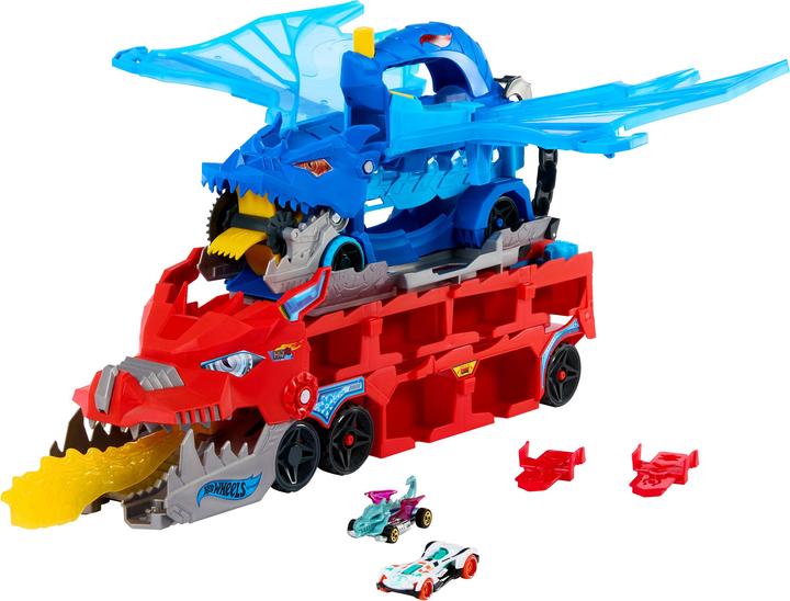 Produktbild Hot Wheels City Ultimativer 2-in-1 Drachen Transporter