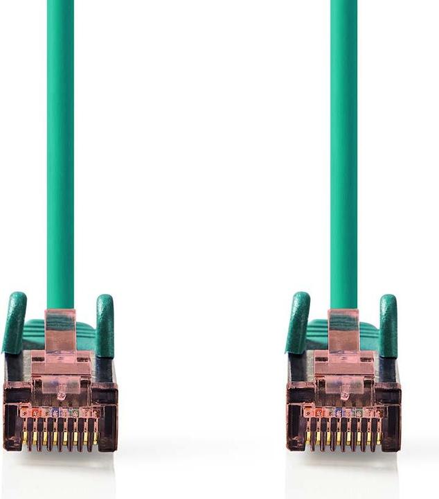Produktbild Nedis CAT6-Netzwerkkabel - RJ45 Stecker - RJ45 Stecker - S/FTP - 0.50 m - Rund - LSZH - Grün - Label (U/FTP, CAT6, 0.50 m)