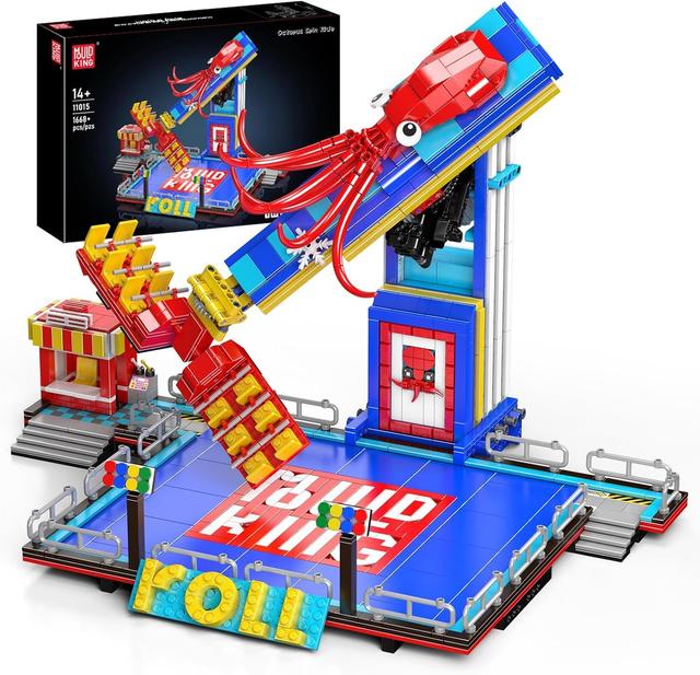 Actual product image Mould King Octopus Spin Ride Kirmes