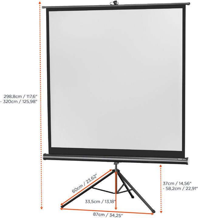 Actual product image Celexon Eco tripod, screen, 1:1 (135.83", 1:1)