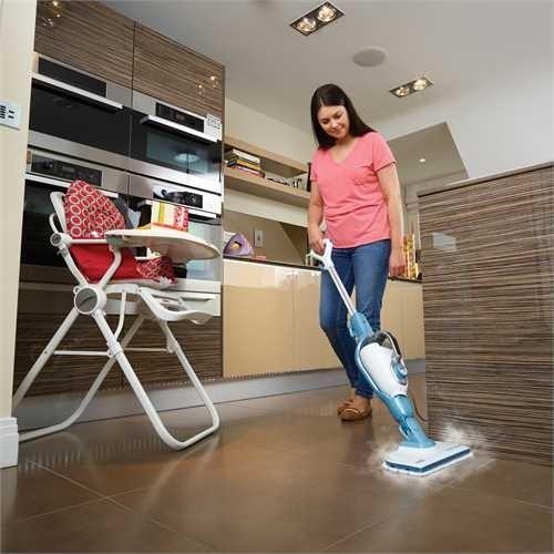 Produktbild Black & Decker Schwarz + DECKER DAMPFMOPP 1300W FSMH1321-QS (1300 W)