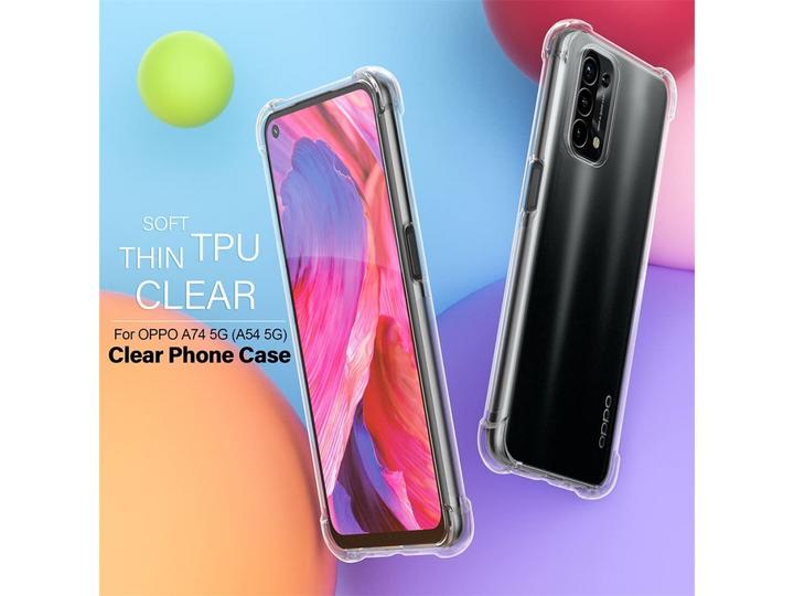 Actual product image Screenguard Oppo A54 5G Case Crystal Soft Airbag Bumper (Oppo A54 5G)