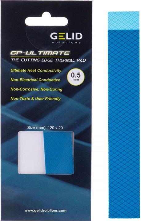 Actual product image Gelid Solutions TP-GP04-R-A Thermal Paste Thermal Pads (0.50 mm, 15 W/m K)