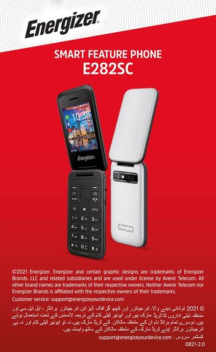 Immagine prodotto Energizer Telefono Flip Diamonds E282scd Sv (2.80", 2 Mpx, 4G)