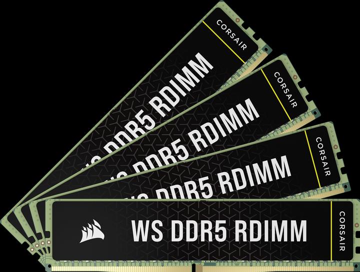 Actual product image Corsair DDR5, 6400MT/s 64GB 4x16GB RDIMM, Hynix Die, Single Rank, 32-40-40-104, Intel XMP 3.0, WS DDR5 RDIMM (4 x 16GB, 4800 MHz, DDR5 RAM, R-DIMM)