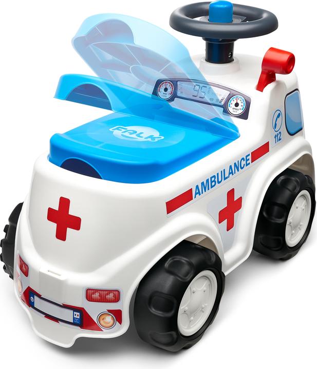 Image du produit Falk Toys Ambulance ride-on avec volant de stockage et klaxon