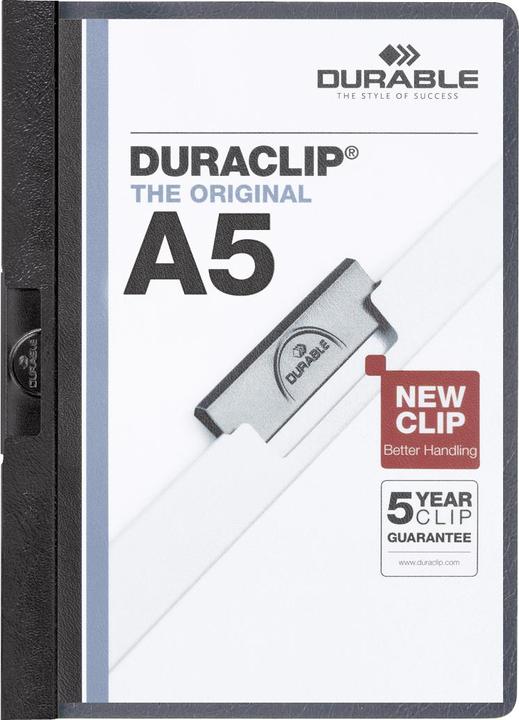 Actual product image Durable Clip file DURACLIP, DIN A5, black (A5, 1 x)