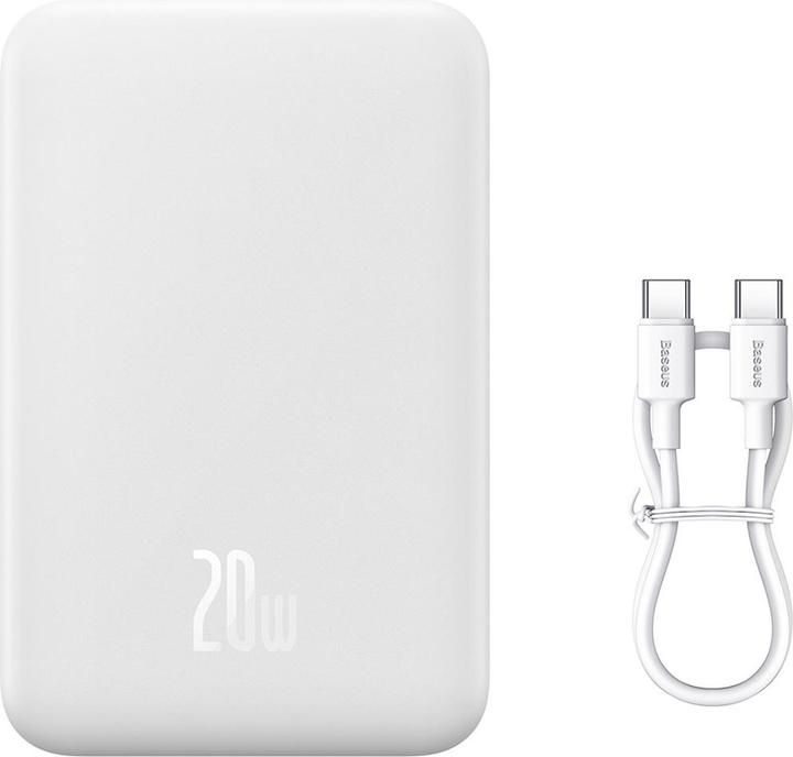 Actual product image Baseus Powerbank Magnetic Mini 20000mAh 20W (white) (20000 mAh, 20 W, 74 Wh)