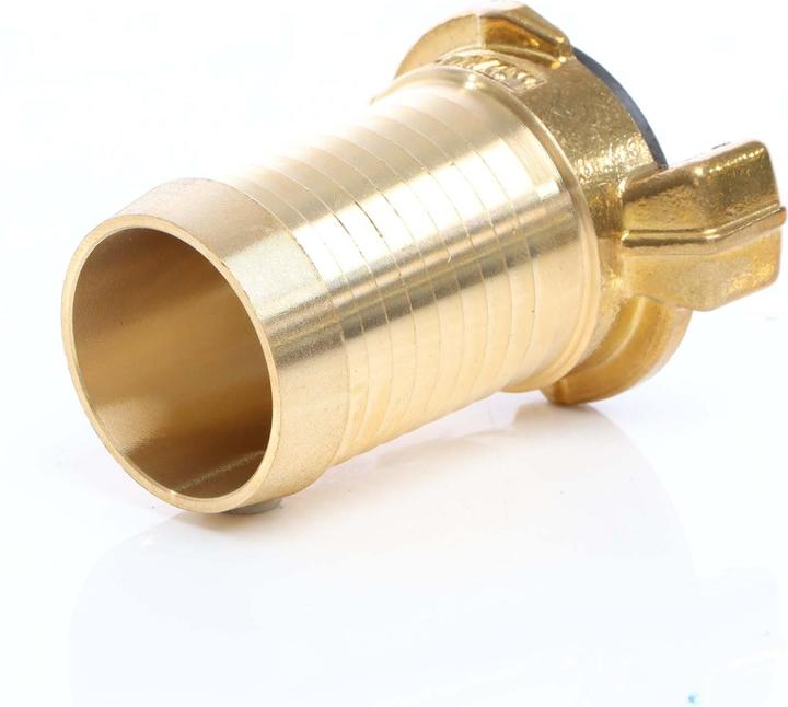 Produktbild Wiltec Messing Schlauchtülle DN32 (1 1/4") Schlauch Verbinder Schnellkupplung (Schlauchverbinder, 32 mm)