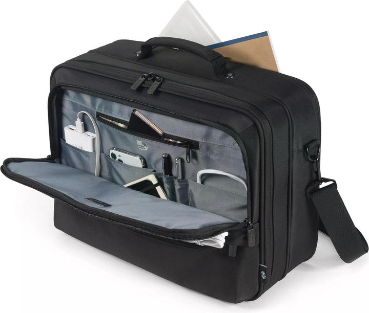 Actual product image Dicota Multi Twin Eco CORE Clamshell 14"-16" black (16", Universal)