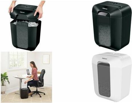 Produktbild Fellowes Powershred LX50 Aktenvernichter mit Partikelschnitt P-4, 4 x 37 mm, bis 9 Blatt, weiss (Partikelschnitt)