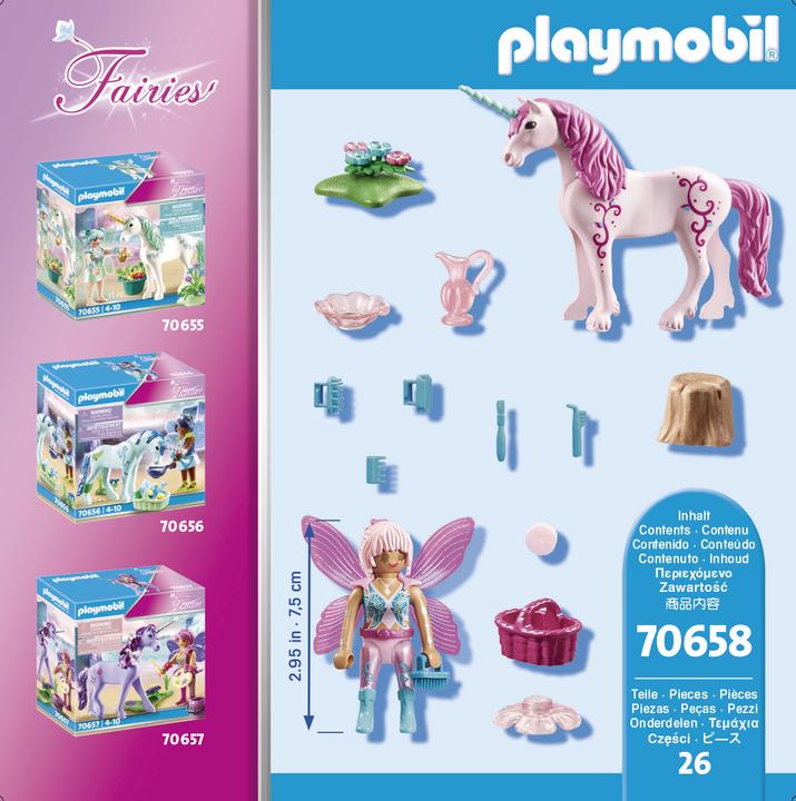 Produktbild Playmobil Einhorn mit Pflege-Fee (70658)