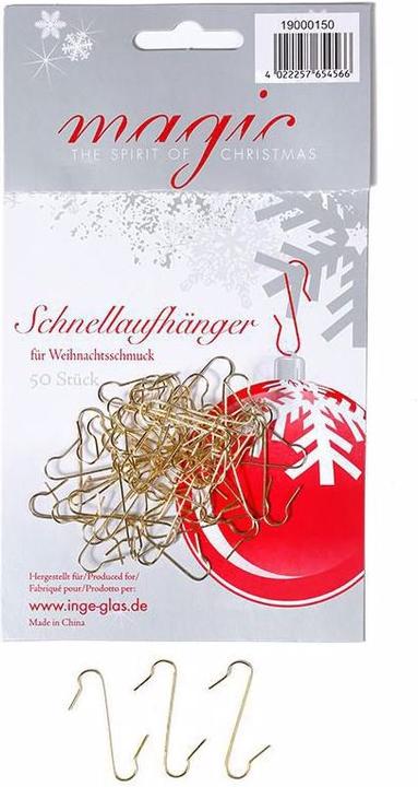 Image du produit Inge’s Glas Christmas Decor S-Hook (50 -pièce)