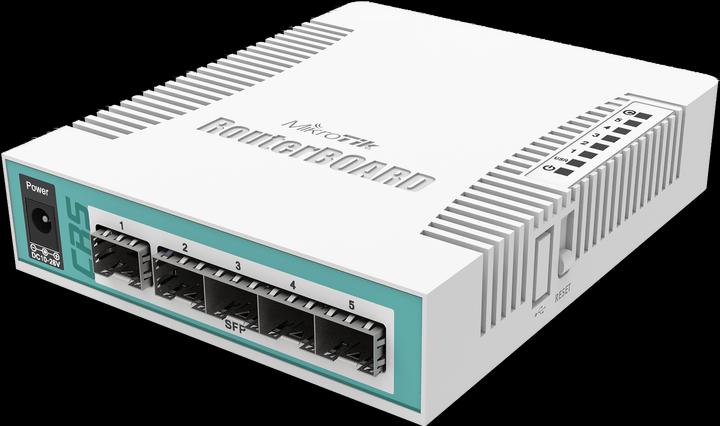 MikroTik SFP-schakelaar CRS106-1C-5S 6-poorts (6 Havens)