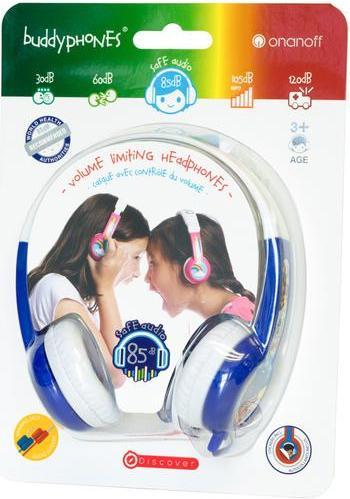 Produktbild Buddyphones kids headphones wired Discover (Blue)