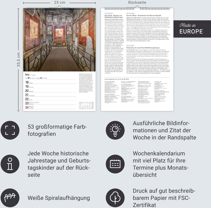 Actual product image Harenberg Italien Wochenplaner 2026 - Eine Reise in 53 Bildern (German)