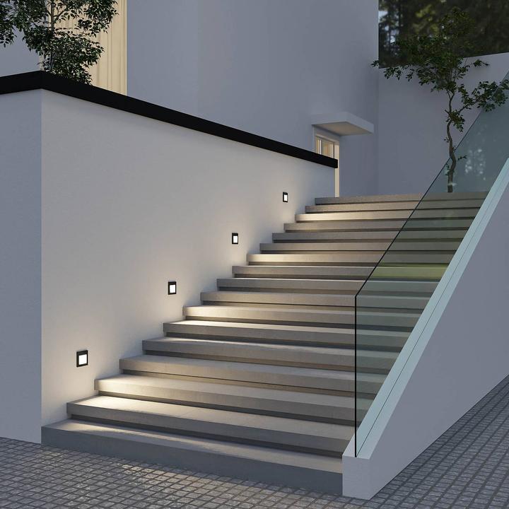 Produktbild Arcchio Yariki LED-Wandeinbaulampe, schwarz (214 lm)