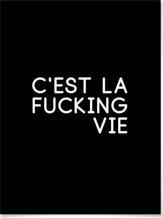 Image du produit Trenddeko C'est la fucking vie (40 x 50 cm)