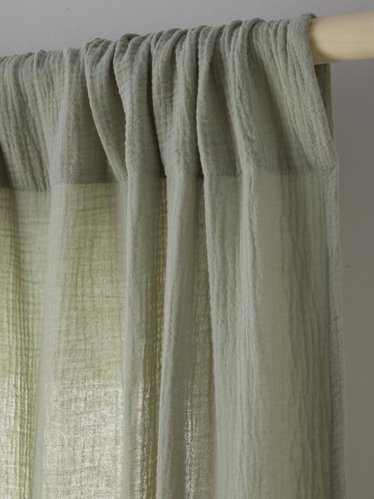Image du produit Vertbaudet Rideau de chambre d'enfant en mousseline, cordon de serrage (140 x 260 cm)
