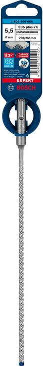 Productafbeelding Bosch Professional Zubehör Hamerboor EXPERT SDS plus 7X 1 stuk 5,50 mm Totale lengte 265 Plus stuks. (5,5 mm)
