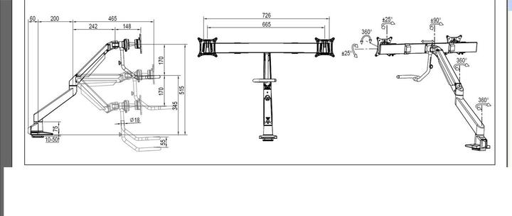 Produktbild Multibrackets M Deskmount (Tisch, 28")
