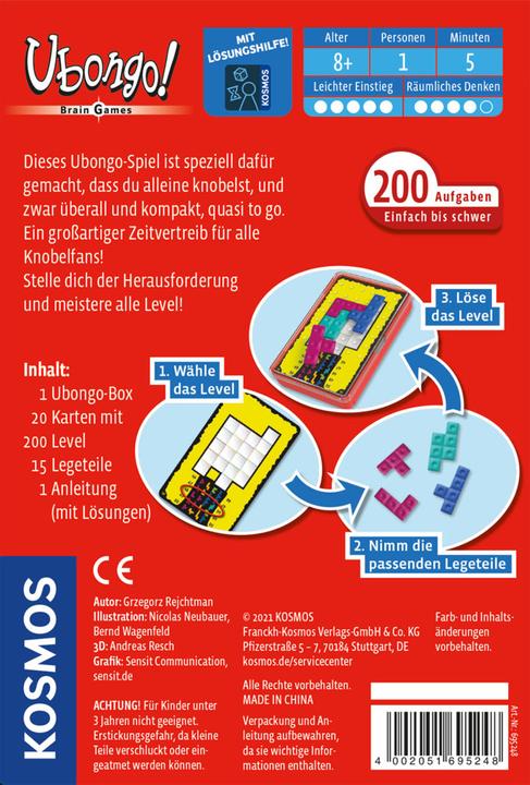 Productafbeelding Kosmos Ubongo Hersenspelletjes (Duits)