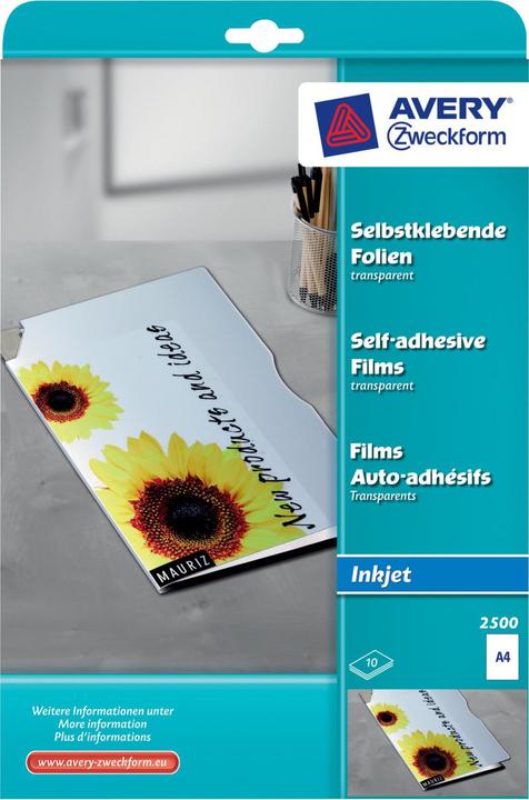 Produktbild Avery Folien (220 g/m², 10 x, A4)