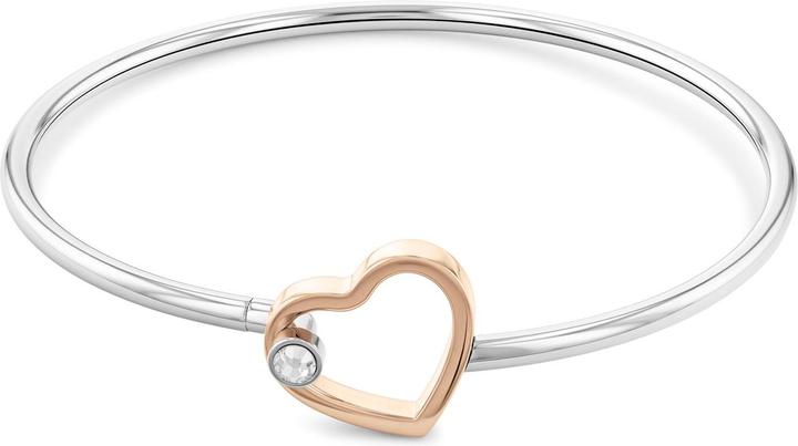Tommy Hilfiger Minimal Hearts Armreif (5 cm, Edelstahl)