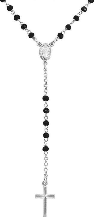 Immagine prodotto Amen Collana con croce classica di cristallo del rosario (Argento 925, 56 cm)