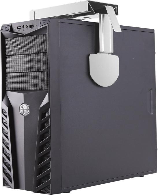 Produktbild Deltaco SH-40, CPU-Halterung für Wandmontage, 25 kg, Silber, Senkrecht, 80 - 200 mm, 53 cm