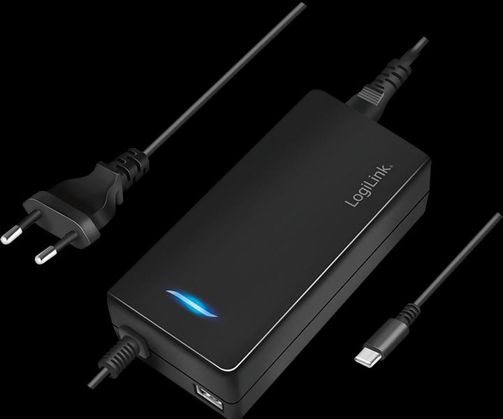 Produktbild LogiLink USB-C-Tischladeadapter für 2 Geräte, 1x USB-C PD & USB-A, 112 W (112 W)