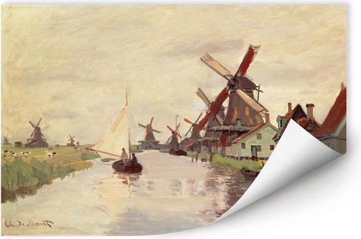 Produktbild Trenddeko Holländische Landschaft mit Windmühlen (120 x 80 cm)