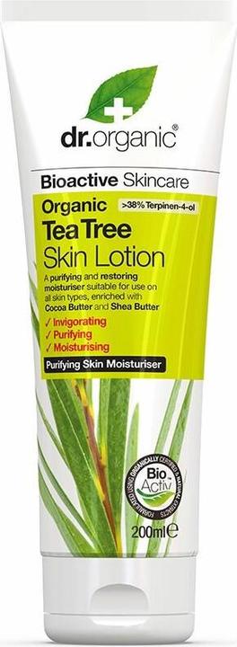 Produktbild Dr. Organic Teebaum Hautlotion 200ml (Körperlotion, 200 ml)