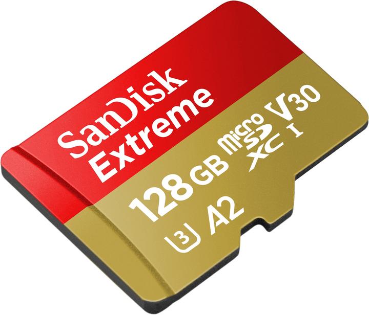 Actual product image SanDisk Extreme (128 GB, microSDXC, U3, UHS-I)