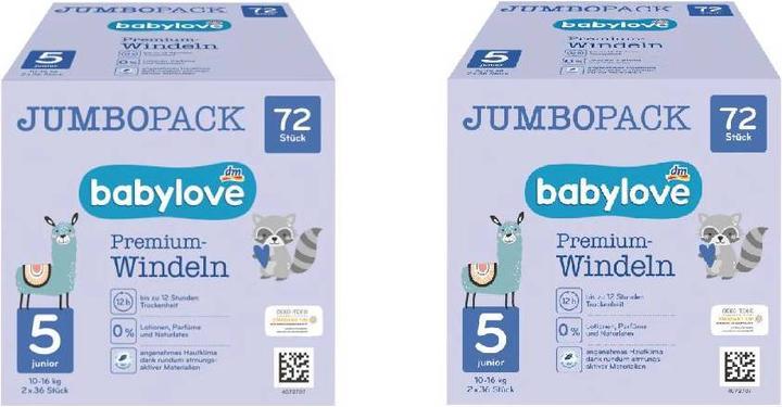 Produktbild dm babylove Premium-Windeln