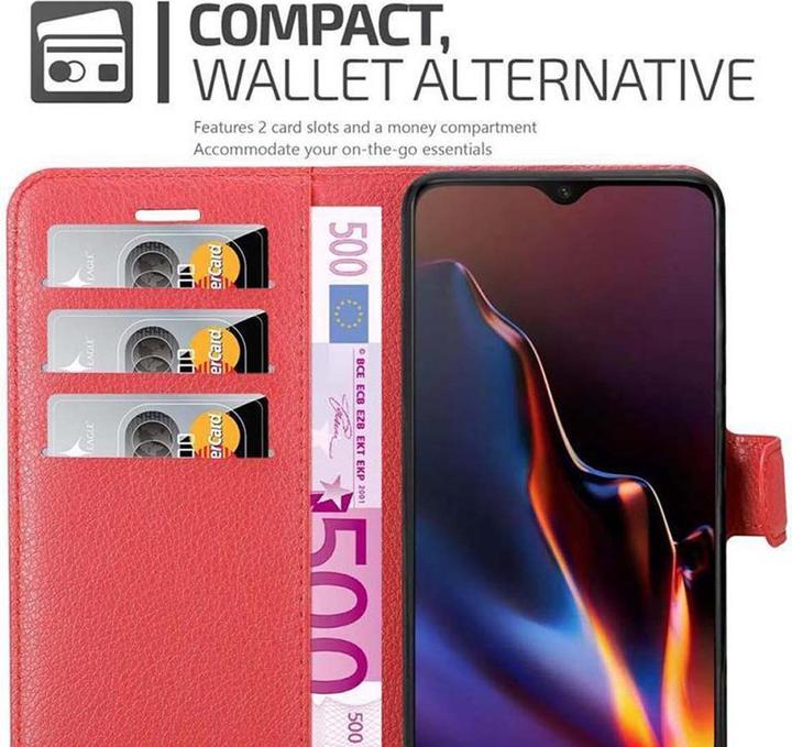 Actual product image Cadorabo Book with stand function cover (OnePlus 6T)